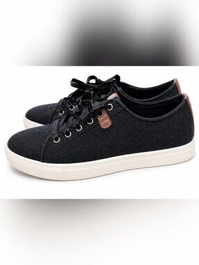 Steve Madden Men's Size 8 Black Lace-Up Sneakers Casual Low Top Shoes